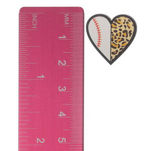 Exaggerated Leopard Basketball Studs