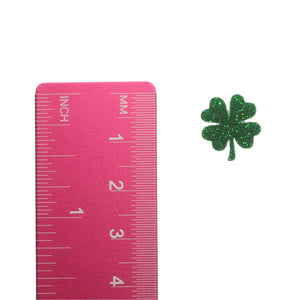 Four-Leaf Clover Studs Hypoallergenic Earrings for Sensitive Ears Made with Plastic Posts