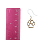 Painted Paw Print Earrings (Dangles) - size