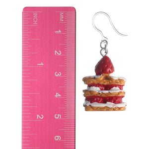 Strawberry Shortcake Dangles Hypoallergenic Earrings for Sensitive Ears Made with Plastic Posts