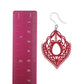 Lace Pendant Dangles Hypoallergenic Earrings for Sensitive Ears Made with Plastic Posts