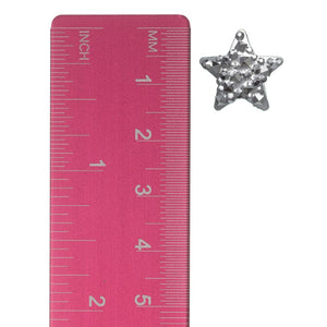 Crocodile Star Studs Hypoallergenic Earrings for Sensitive Ears Made with Plastic Posts