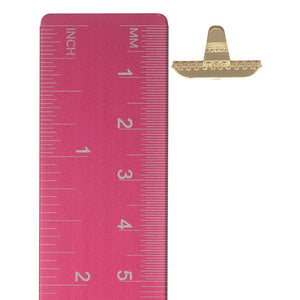Mirrored Sombrero Studs Hypoallergenic Earrings for Sensitive Ears Made with Plastic Posts