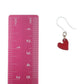 Paint Drop Heart Dangles Hypoallergenic Earrings for Sensitive Ears Made with Plastic Posts