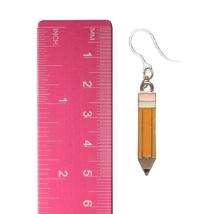 Pencil Dangles Hypoallergenic Earrings for Sensitive Ears Made with Plastic Posts