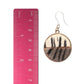 Gold Rimmed Animal Print Dangles Hypoallergenic Earrings for Sensitive Ears Made with Plastic Posts