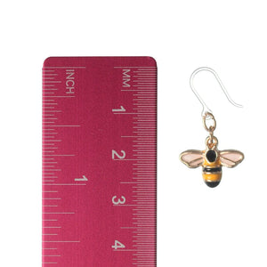 Flying Bee Dangles Hypoallergenic Earrings for Sensitive Ears Made with Plastic Posts