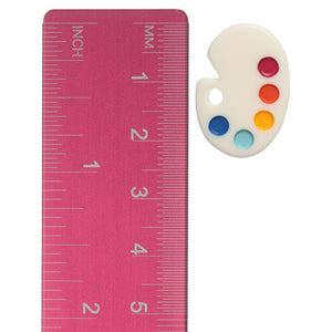 Exaggerated Paint Palette Studs Hypoallergenic Earrings for Sensitive Ears with Plastic Posts