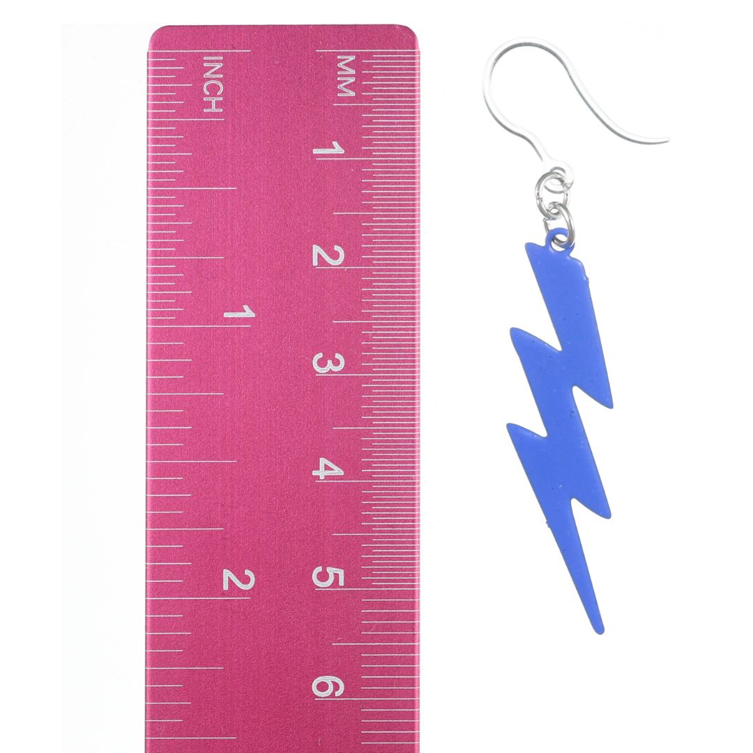 Cloud and Lightning Bolt Earrings Hypoallergenic Earring Hooks