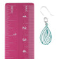 Petite Teardrop Swirl Dangles Hypoallergenic Earrings for Sensitive Ears Made with Plastic Posts