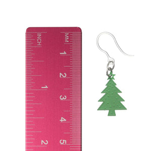 Tiny Christmas Tree Dangles Hypoallergenic Earrings for Sensitive Ears Made with Plastic Posts