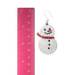Exaggerated Snowman Dangles