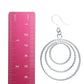 Silver Stacked Hoop Dangles