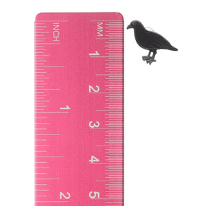 Crow Studs Hypoallergenic Earrings for Sensitive Ears Made with Plastic Posts