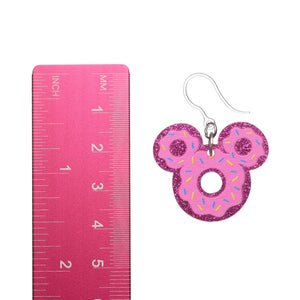 Sprinkle Donut Mouse Dangles Hypoallergenic Earrings for Sensitive Ears Made with Plastic Posts