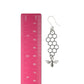 Honeycomb Bee Dangles Hypoallergenic Earrings for Sensitive Ears Made with Plastic Posts