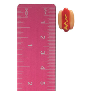 Exaggerated Hot Dog Studs Hypoallergenic Earrings for Sensitive Ears Made with Plastic Posts