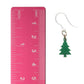 Painted Christmas Tree Dangles Hypoallergenic Earrings for Sensitive Ears Made with Plastic Posts