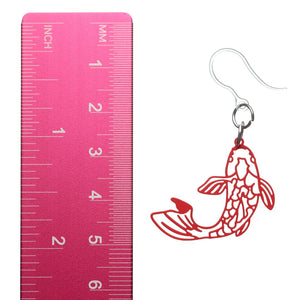 Filigree Fish Dangles Hypoallergenic Earrings for Sensitive Ears Made with Plastic Posts