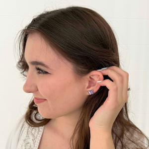 Shimmery Butterfly Studs