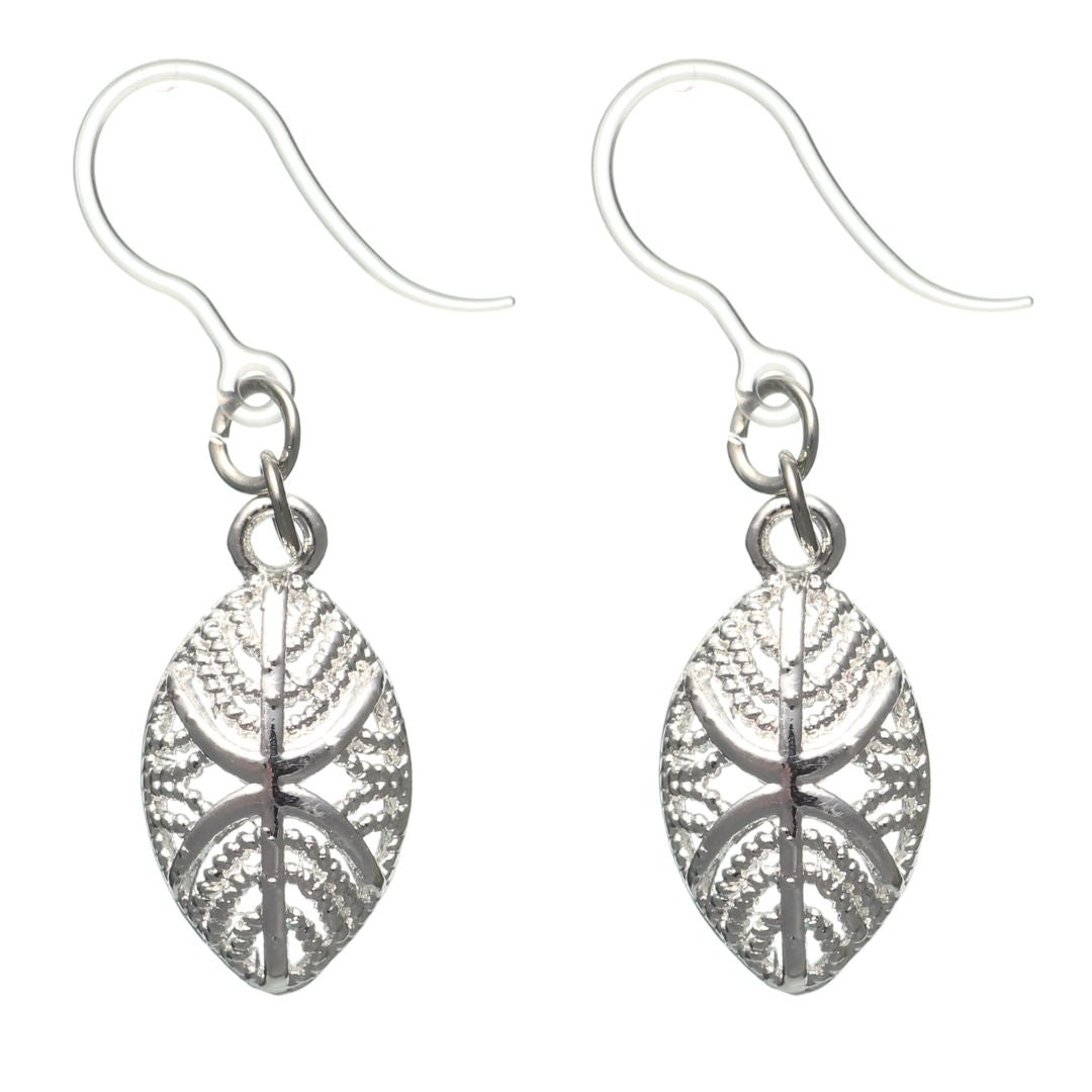 Silver African Mask Dangles Hypoallergenic Earrings for Sensitive Ears Made with Plastic Posts