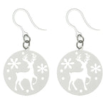 Snowy Reindeer Earrings (Dangles)