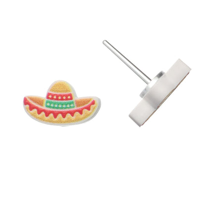 Sombrero Earrings (Studs)
