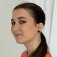 Sparkly Spider Studs Hypoallergenic Earrings for Sensitive Ears with Plastic Posts
