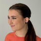 Spider Web Studs Hypoallergenic Earrings for Sensitive Ears with Plastic Posts
