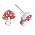 Spotted Mushroom  Earrings (Studs)