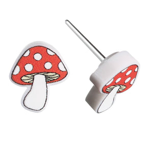 Spotted Mushroom  Earrings (Studs)