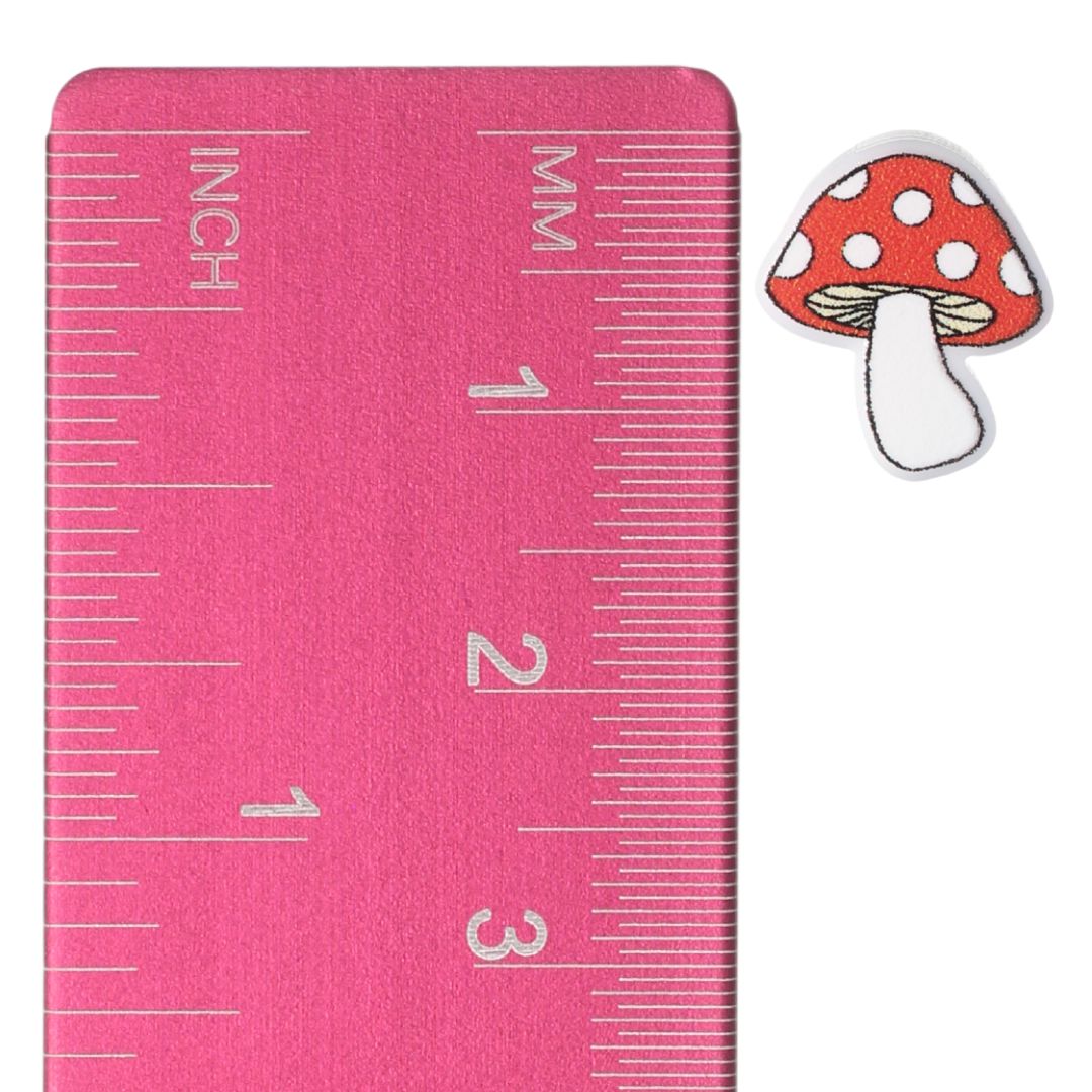 Spotted Mushroom Earrings (Studs) - size