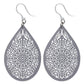 Stained Glass Teardrop Dangles Hypoallergenic Earrings for Sensitive Ears with Plastic Posts
