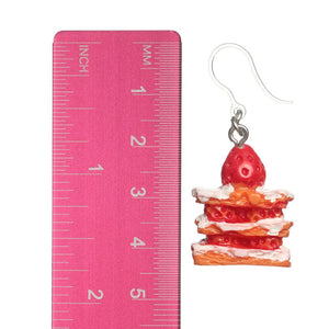 Strawberry Shortcake Dangles Hypoallergenic Earrings for Sensitive Ears Made with Plastic Posts