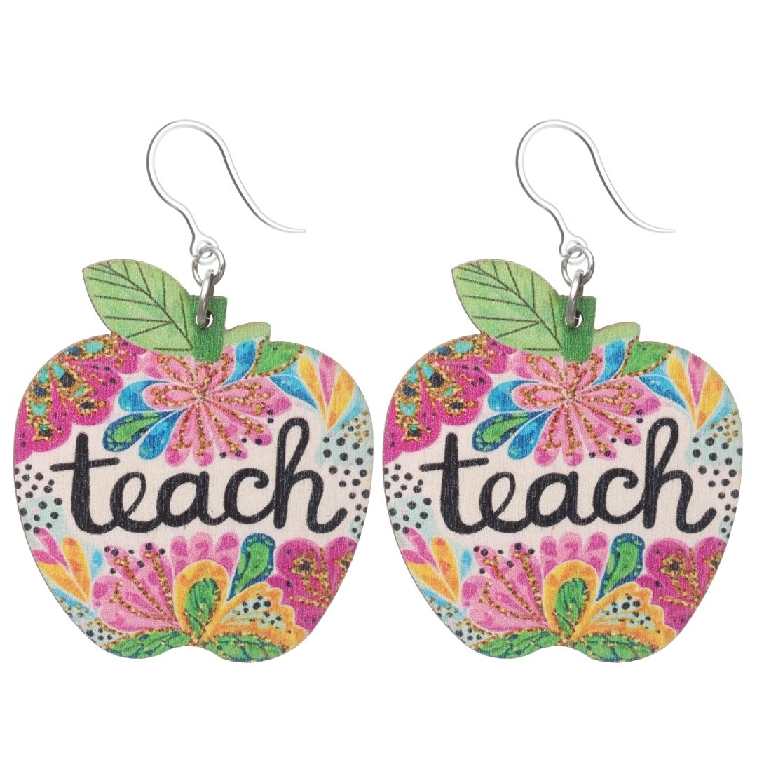 Teach Apple Earrings (Dangles)