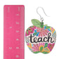 Teach Apple Earrings (Dangles) - size