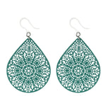 Joyful Tear Earrings (Dangles) - teal