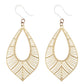Textured Bird Feather Dangles