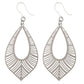 Textured Bird Feather Dangles