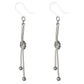 Metallic Knot Earrings (Dangles) - silver