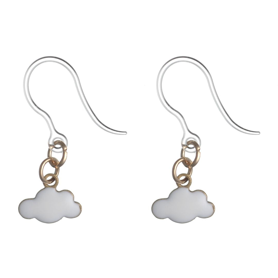 Tiny Cloud Earrings (Dangles)