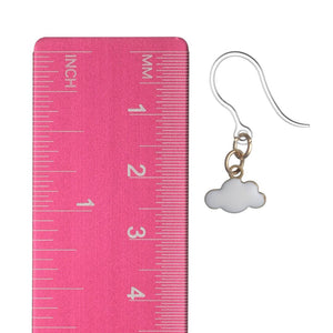 Tiny Cloud Earrings (Dangles) -size