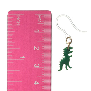 Tiny T-Rex Dangles Hypoallergenic Earrings for Sensitive Ears Made with Plastic Posts