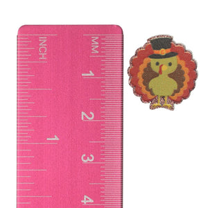 Top Hat Turkey Earrings Studs Hypoallergenic Earrings for Sensitive Ears Made with Plastic Posts