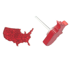 United States Studs Hypoallergenic Earrings for Sensitive Ears Made with Plastic Posts