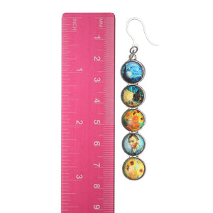 Van Gogh Artwork Dangles Hypoallergenic Earrings for Sensitive Ears Made with Plastic Posts