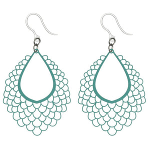 Water Droplet Dangles Hypoallergenic Earrings for Sensitive Ears Made with Plastic Posts