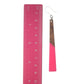 Hot Pink Wooden Celluloid Earrings (Dangles) - size