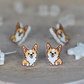 Corgi Studs Hypoallergenic Earrings for Sensitive Ears Made with Plastic Posts