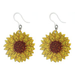 Glitter Sunflower Earrings (Dangles)